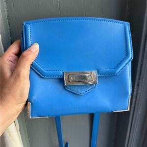 Alexander Wang Blue Mini Bag with Geometric Design